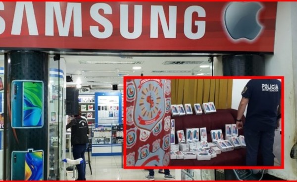 Recuperan 53 celulares en serie de allanamientos a vivienda y comercio