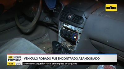 Vehículo robado fue encontrado abandonado - ABC Noticias - ABC Color