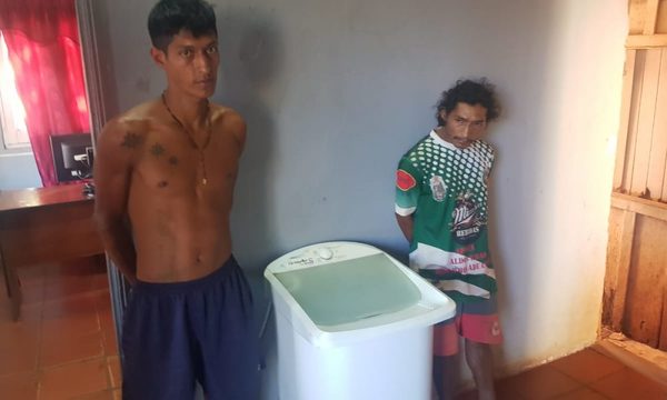 Caen detenidos dos rateros por hurto de dos lavarropas – Diario TNPRESS