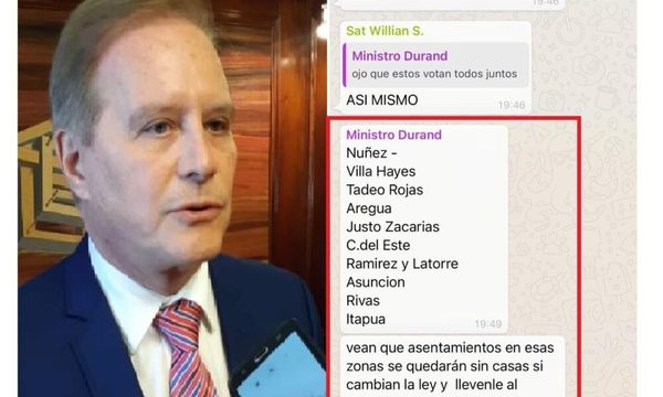 Diputados interpelarían a Dany Durand tras filtración de mensajes