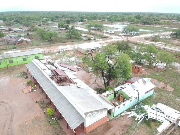 Distrito de Teniente Esteban Martínez fue azotado por tormentas - Nacionales - ABC Color