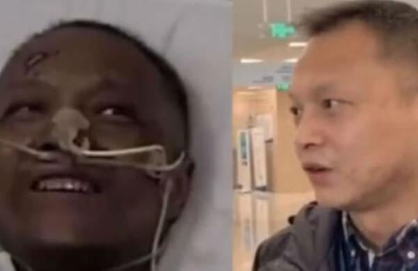 Médico chino al que se le oscureció la piel por un tratamiento contra el Covid-19 reapareció recuperado - C9N