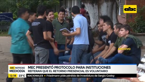 MEC presentó protocolo para retorno a clases - ABC Noticias - ABC Color