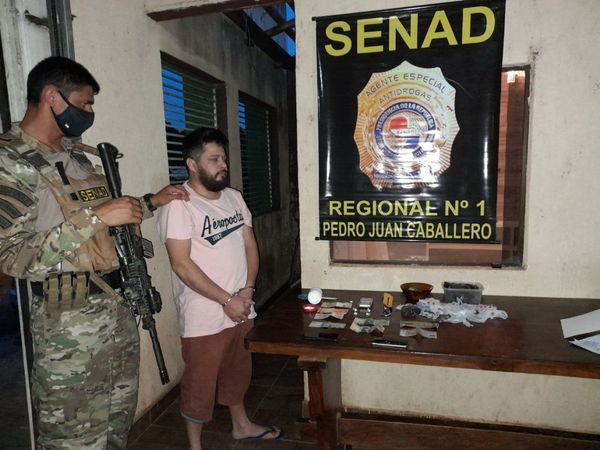 Capturan a presunto distribuidor de drogas en Pedro Juan Caballero