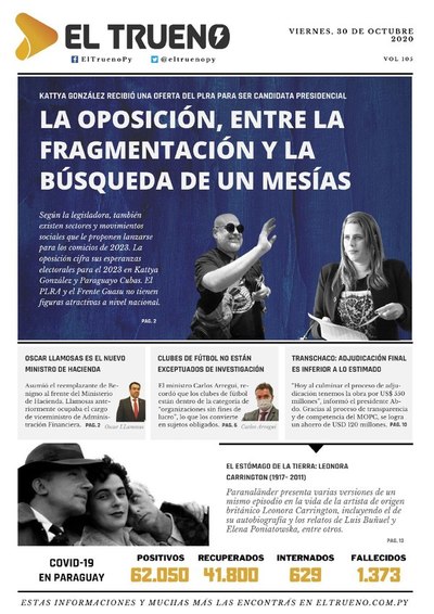 E-paper 30 de Octubre 2020 - El Trueno