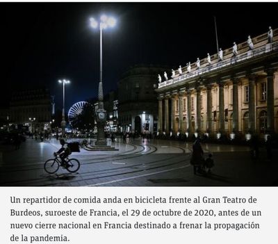 Francia vuelve al confinamiento desde este viernes