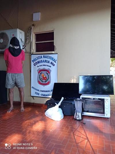 Atrapan a ladrón que vació apartamentos de estudiantes brasileños en Pablo Rojas
