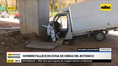 Accidente fatal en zona de obras del Jardín Botánico - Nacionales - ABC Color