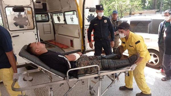 Policía resultó herido tras desalojo en Caaguazú – Prensa 5