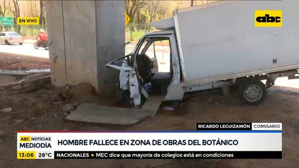 Fatal accidente en zona de obras del corredor vial botánico - ABC Noticias - ABC Color