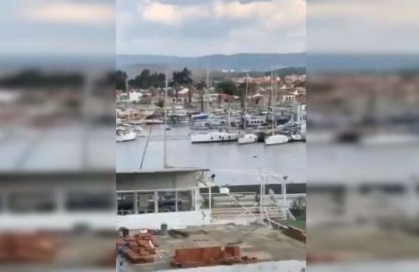 Tsunami producido por el terremoto en Grecia y Turquía deja playas inundadas y barcos a la deriva - C9N