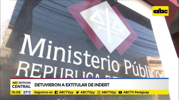 Capturaron a extitular del Indert - ABC Noticias - ABC Color