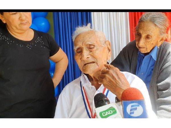 Un excombatiente  cumplió 106 años