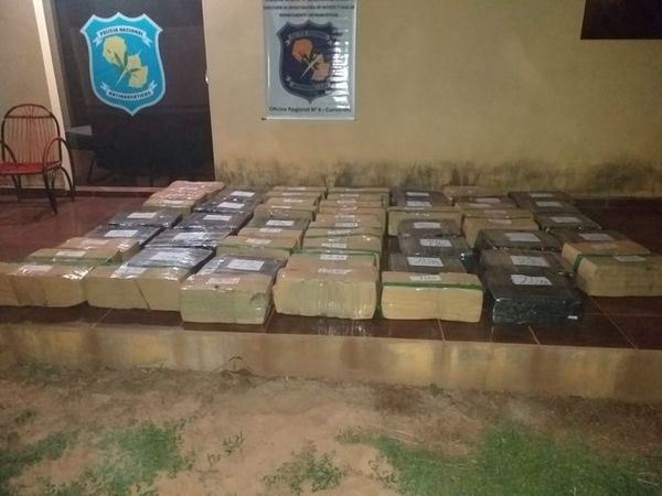 Incautan 145 kilos de marihuana prensada