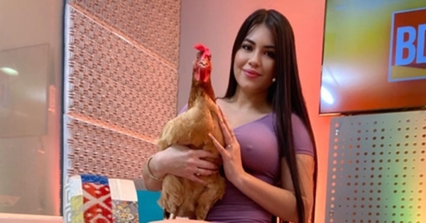 La gallina de Laurys Dyva causa furor en las redes
