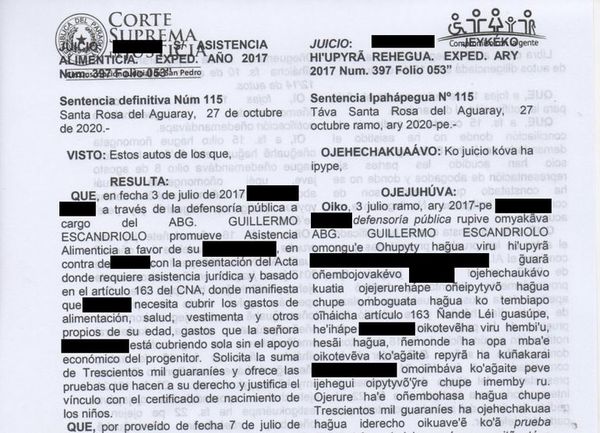Otra jueza dicta sentencia bilingüe - Nacionales - ABC Color
