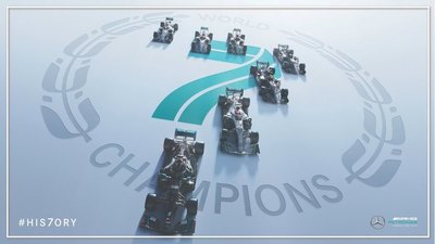Récord histórico: Mercedes, campeón de constructores por séptima vez consecutiva