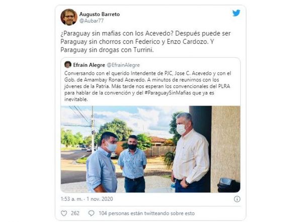 “Paraguay sin mafias ¿con los Acevedo?