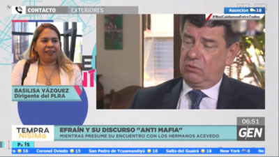 HOY / Basilisa Vázquez, dirigente del PLRA, sobre discurso “Anti Mafia” de Efraín Alegre