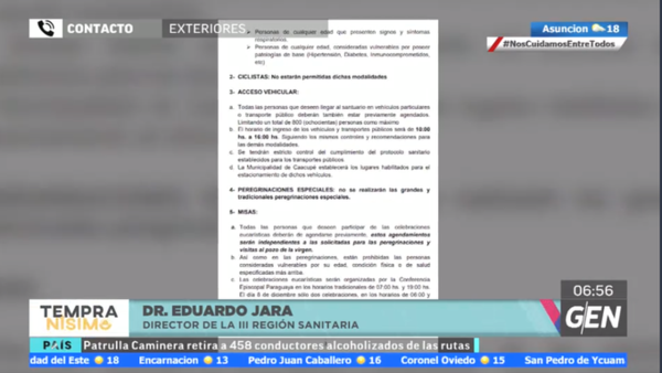 HOY / Festividad de Caacupé no será fácil: Los fieles comienza a visitar la Basílica, pero no respetan el distanciamiento Festividad de Caacupé no será fácil: Los fieles comienza a visitar la Basílica, pero