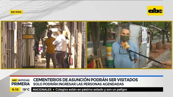 Cementerios de Asunción son visitados en modo covid - ABC Noticias - ABC Color