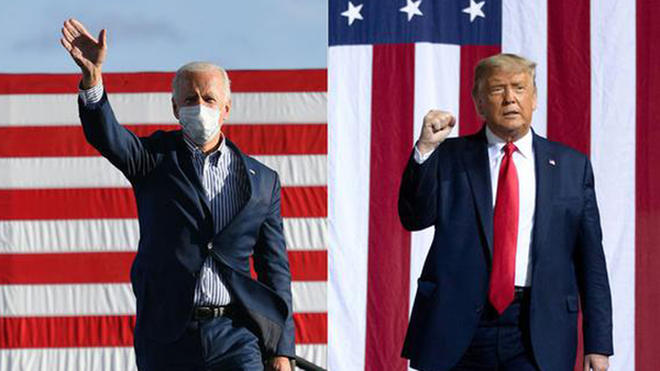 Biden se mantiene con ventaja en los sondeos sobre Trump, a un día de las elecciones en Estados Unidos