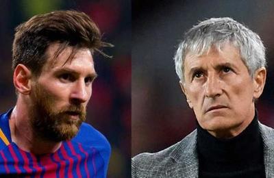 Quique Setién habló de lo difícil que es dirigir a Messi y lo comparó con Michael Jordan - SNT