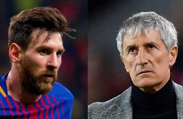 Quique Setién habló de lo difícil que es dirigir a Messi y lo comparó con Michael Jordan - SNT