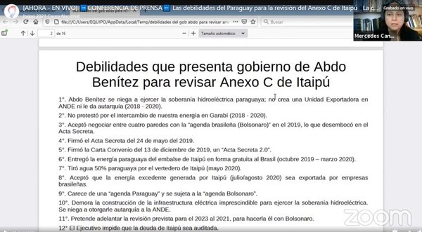 Critican las 12 debilidades del gobierno de Abdo Benítez para la revisión del Anexo C de Itaipú - Nacionales - ABC Color