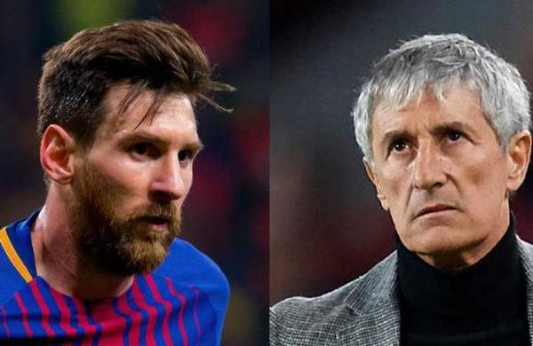 Quique Setién habló de lo difícil que es dirigir a Messi y lo comparó con Michael Jordan - C9N