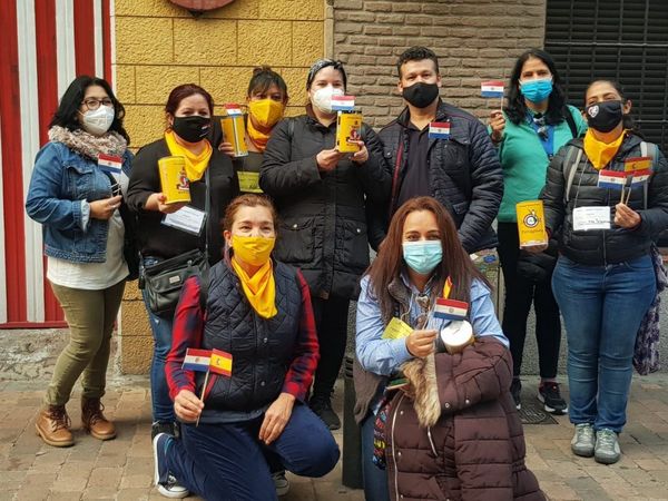 Colectividad paraguaya en Madrid realizó colecta para bomberos voluntarios