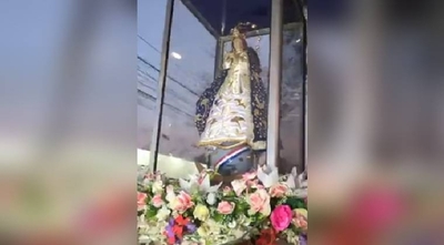 HOY / Imagen de la Virgen de Caacupé se encuentra de visita por Asunción