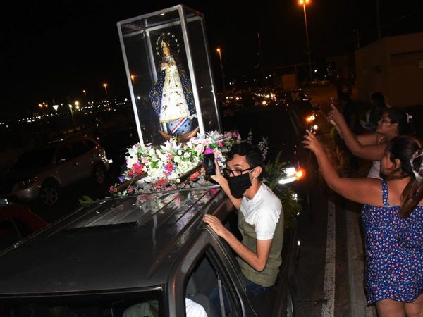 En  visita sorpresa la Virgen Peregrina  estará en Asunción hasta el domingo