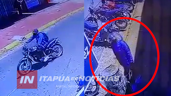 HURTAN MOTOCICLETA EN PLENO CENTRO DE ENCARNACIÓN