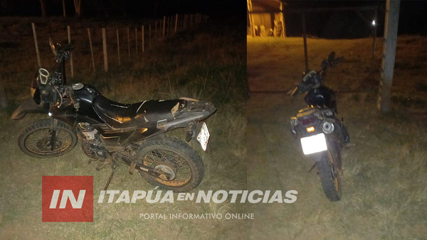 A PUNTA DE ARMA DE FUEGO, ROBARON UNA MOTOCICLETA Y POLICÍA LA RECUPERÓ TRAS PERSECUCIÓN