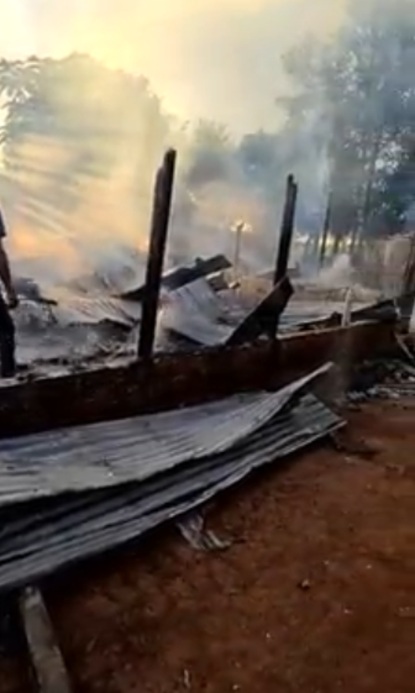 Incendio consume vivienda, luego de que bebé haya manipulado caja de fósforos
