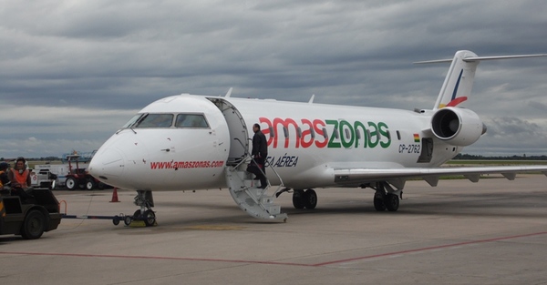 Aerolínea Amaszonas restablece vuelos entre Bolivia y Uruguay