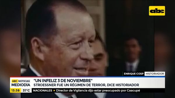 Stroessner fue un régimen de terror, según historiador - ABC Noticias - ABC Color