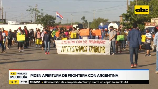 Comerciantes piden apertura de fronteras con Argentina - ABC Noticias - ABC Color