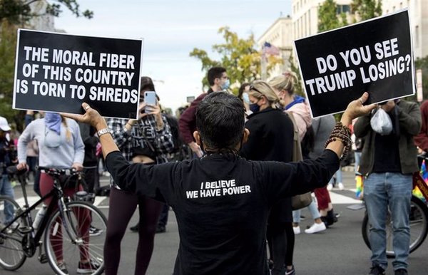 Protestas en varias ciudades de Estados Unidos en plena incertidumbre por el resultado de las elecciones | .::Agencia IP::.