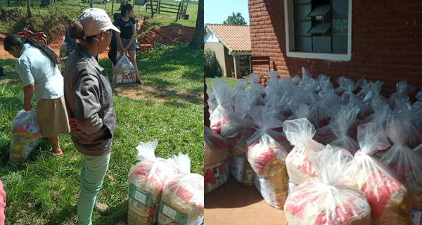 Escuelas de Abaí y 3 de Mayo reciben kits de alimentos - Noticiero Paraguay