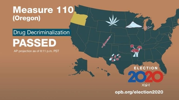 HOY / Oregon se convierte en primer estado de EEUU en despenalizar drogas duras
