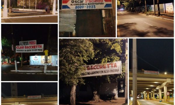 Pasacalles contra el clan Bachetta en varias calles de Ciudad del Este