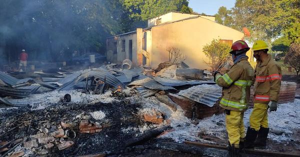 Adulto mayor muere tras incendio de vivienda en Caaguazú