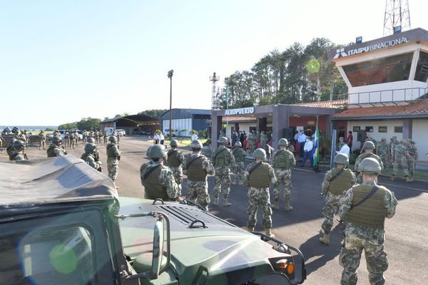 Militares refuerzan seguridad en áreas protegidas, embalse y central hidroeléctrica de la Itaipú - ABC en el Este - ABC Color