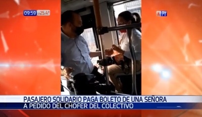 Pasajero paga por otro a falta de tarjeta de billetaje