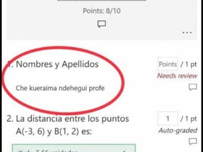 "Che kueráima ndehegui, profe", respondió alumno en examen – Prensa 5