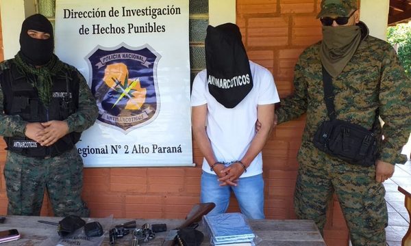 Cae peligroso criminal  brasileño en Itakyry