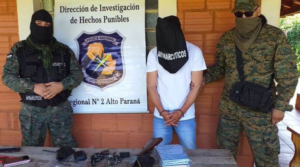 Capturan en Alto Paraná a narco brasileño - ABC en el Este - ABC Color