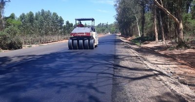 La Nación / Ruta de la Caña cuenta con los primeros tramos de asfalto
